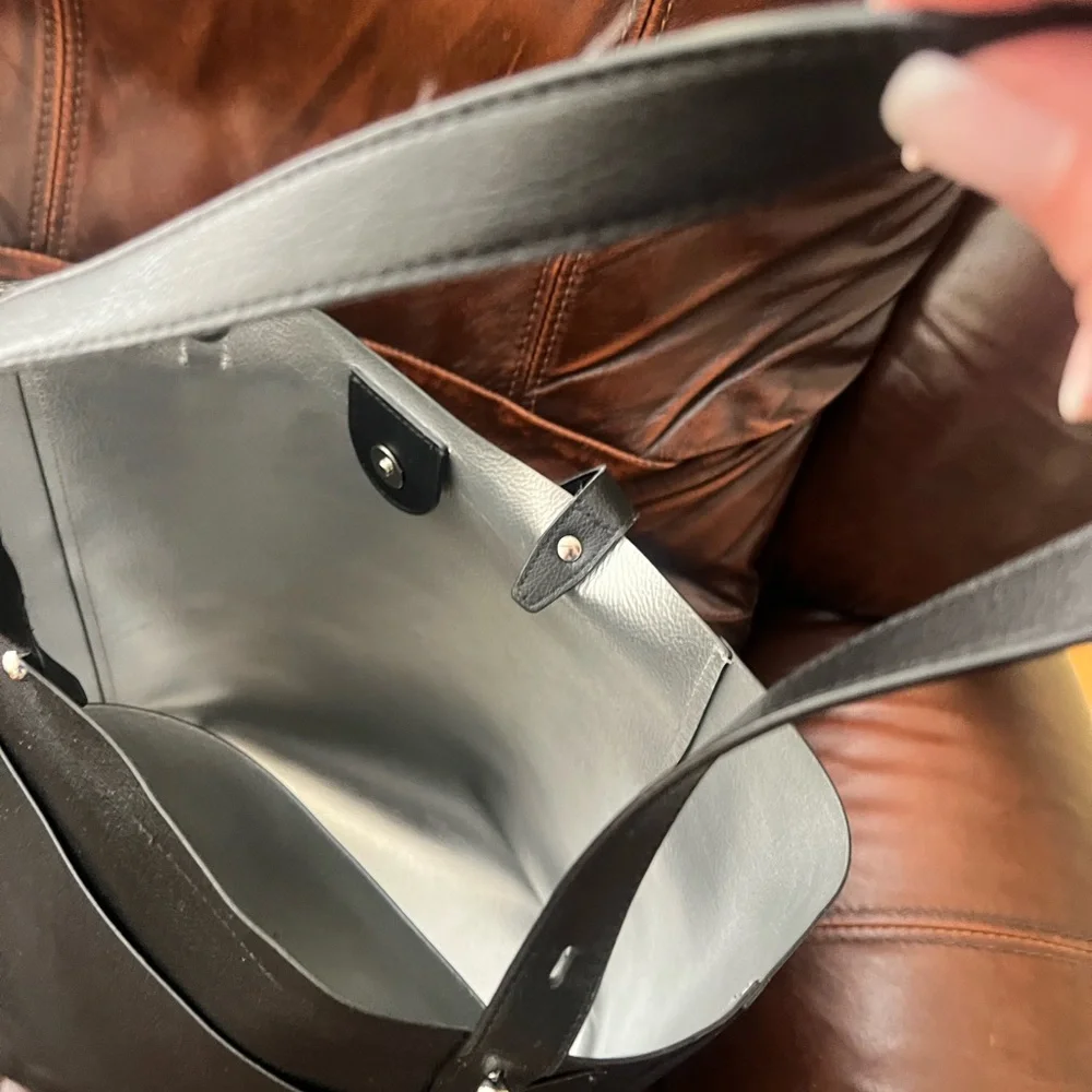 Rebecca Minkoff Black Tote Bag with Sleek Design Good used condition - Picture 5 of 7